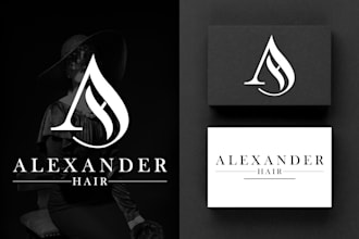 create a luxury fashion apparel monogram letters clothing brand logo