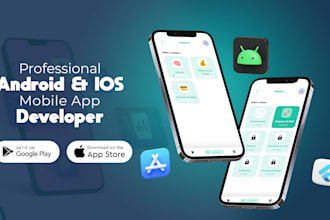 develop android, ios and web app using flutter , flutterflow