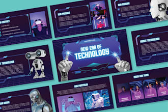 design modern ai pitch deck design for crypto and tech startups