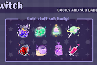 create custom unique twitch emotes and sub badges