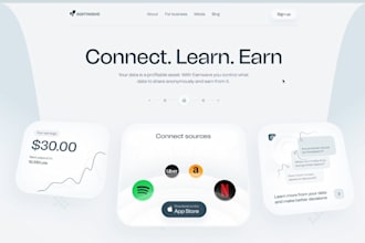 develop professional and responsive website using bubble or webflow