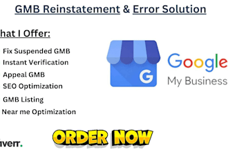 reinstate and fix suspended google my business profile