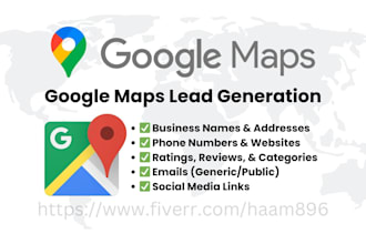 scrape google maps and provide targeted b2b leads for your business