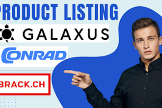 do product listing on brack, conrad, digitec galaxus and other swiss marketplace