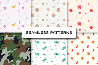 design seamless pattern in 12 hours for packaging, textile and more