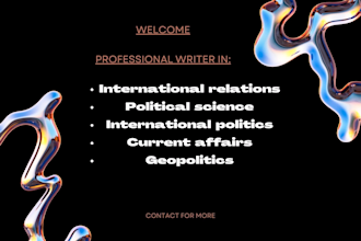 do political science, geopolitics, international law, current affairs