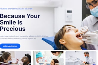 design dental care website dentist website doctor medical healthcare website