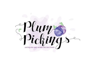 design a watercolor abstract blueberry logo for your brand