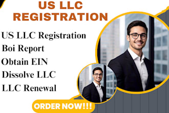 register US llc in wyoming and all other states including ein and boi report