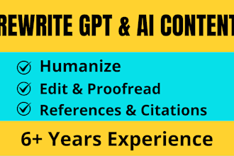 rewrite and edit chat gpt generated content