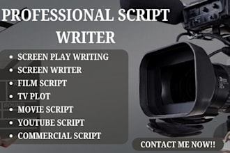 write tv shows, movie, youtube, fern, sunnyv2, commercial screenplay scripts