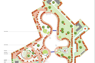 custom landscape design and floor plan for outdoor spaces