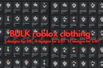 design custom roblox clothing in bulk