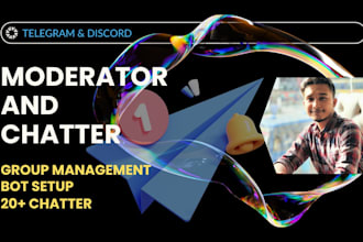 be your crypto community moderator or manager with chatters