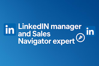 be your linkedin manager and sales navigator outreach expert