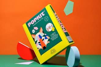 do product label design, packaging design, box design and mockup