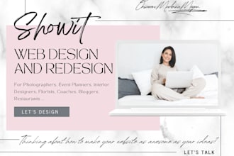 do showit website design, redesign and showit template customization