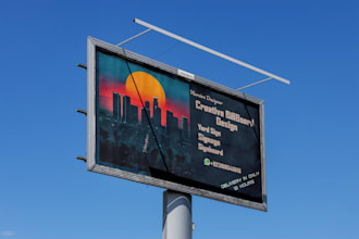 exceptional design of billboards, signage, and banners delivered in 12 hours