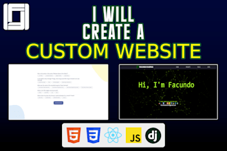 develop and deploy a responsive custom website