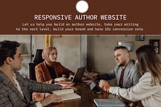 create an expert author website, ebook website, business website with wix studio