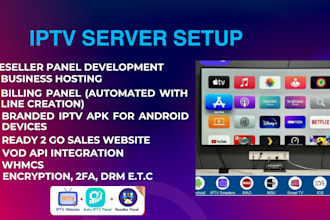 setup iptv servers, reseller panels with whmcs, iptv automation