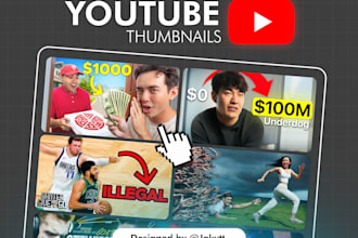 design a high CTR youtube thumbnail