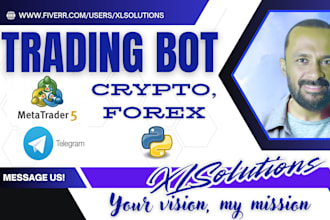 make a trading bot using mt5, telegram, python