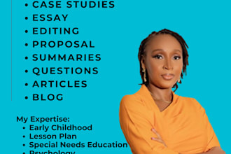 write on lesson plans, early childhood, special needs education and psychology