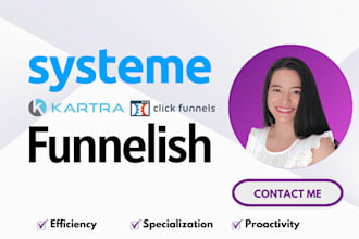 build your landing page, sales funnel for your  online business