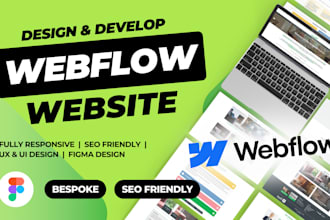 design, redesign, or develop webflow website, webflow expert
