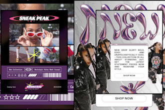 make an y2k edit or poster for your or your brand