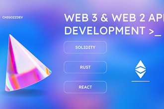 build fast web3 and web2 apps with solidity, rust, react, etc