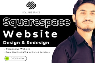 design, redesign squarespace website or build website development squarespace
