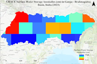 prepare advanced gis map, geographical map, geospatial map