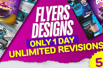 design a professional flyer or brochure for your business