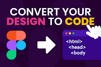 convert figma design to HTML CSS code layouts