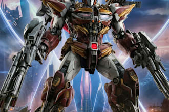 create gundam, transformer, robot, armor, mecha