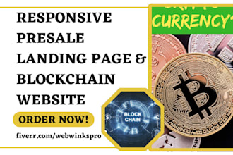 design presale dapp ico website bitcoin exchange leads crypto bep20 token funnel