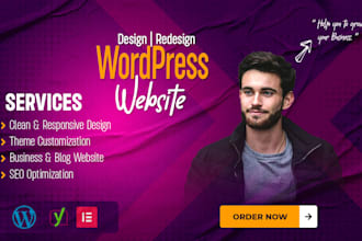 design and develop a professional wordpress website and blog
