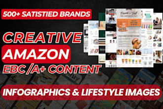 design amazon a plus content ebc infographics and lifestyle images for products