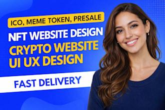 nft website design crypto website UI UX design