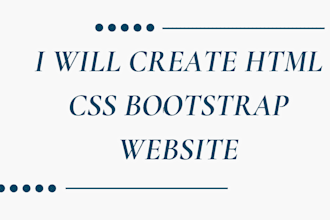develop website with html css and bootstrap