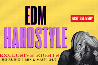 make a hardstyle,hard techno,up tempo remix for you