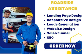 car repair leads towing leads, mechanic website roadside assistance website