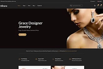 create jewelry shopify store luxury website for brands