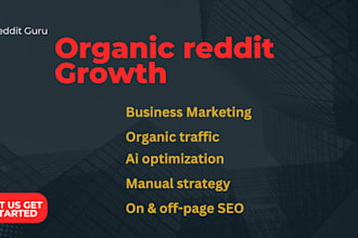 be your reddit digital marketing manager for reddit organic growth