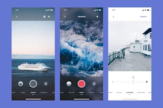 develop camera app, cctv app, video editing app, photo editing app