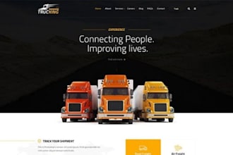 create logistics website trucking dispatch moving company freight