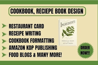 write cookbook, recipe book, cookbook design, cookbook formatting cookbook write