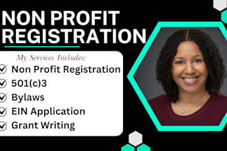 non profit registration, draft 501c3 nonprofit, corporate bylaws, cage code, ein